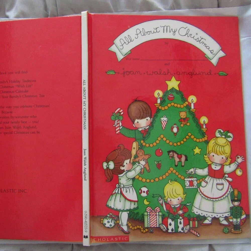 1989 JOAN WALSH ANGLUND ALL ABOUT MY CHRISTMAS Scholastic Hardcover Memories